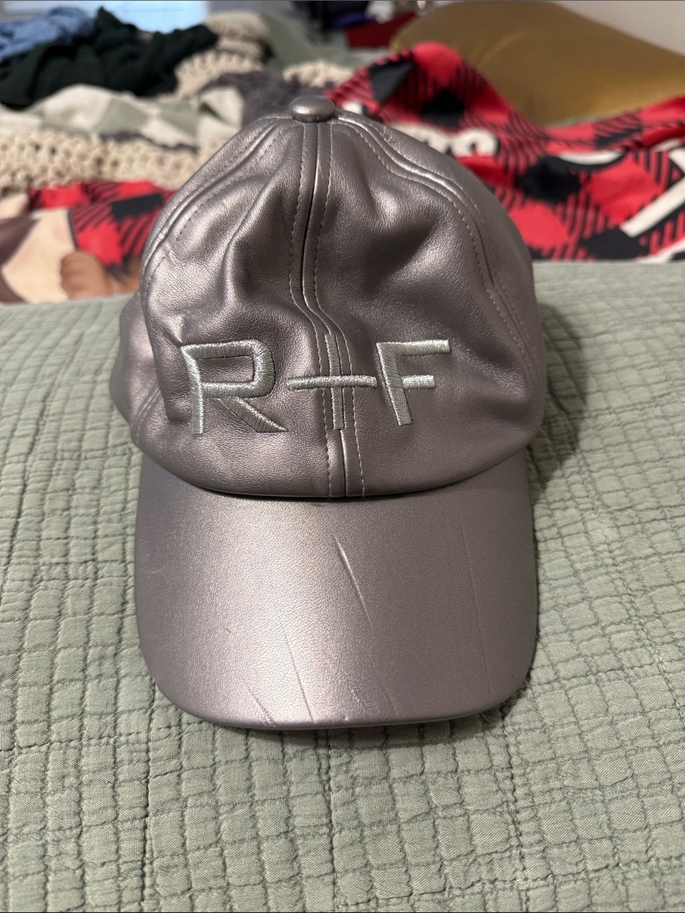 Rodan+Fields Metallic Silver Embroidered Baseball Cap
